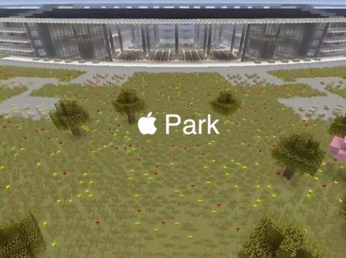 Apple Park als Minecraft Bauwerk