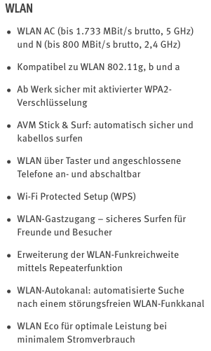 7590 technische Daten WLAN