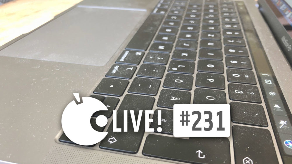 Ein stark verschmutztes Apple Mac Book pro Keyboard